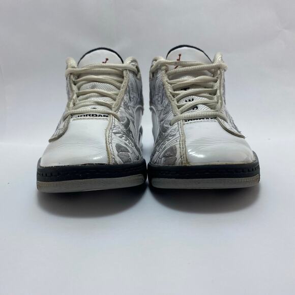 NIKE JORDAN Dub Zero White/Grey/Black Shoes Youth Size 12C - Picture 3 of 10